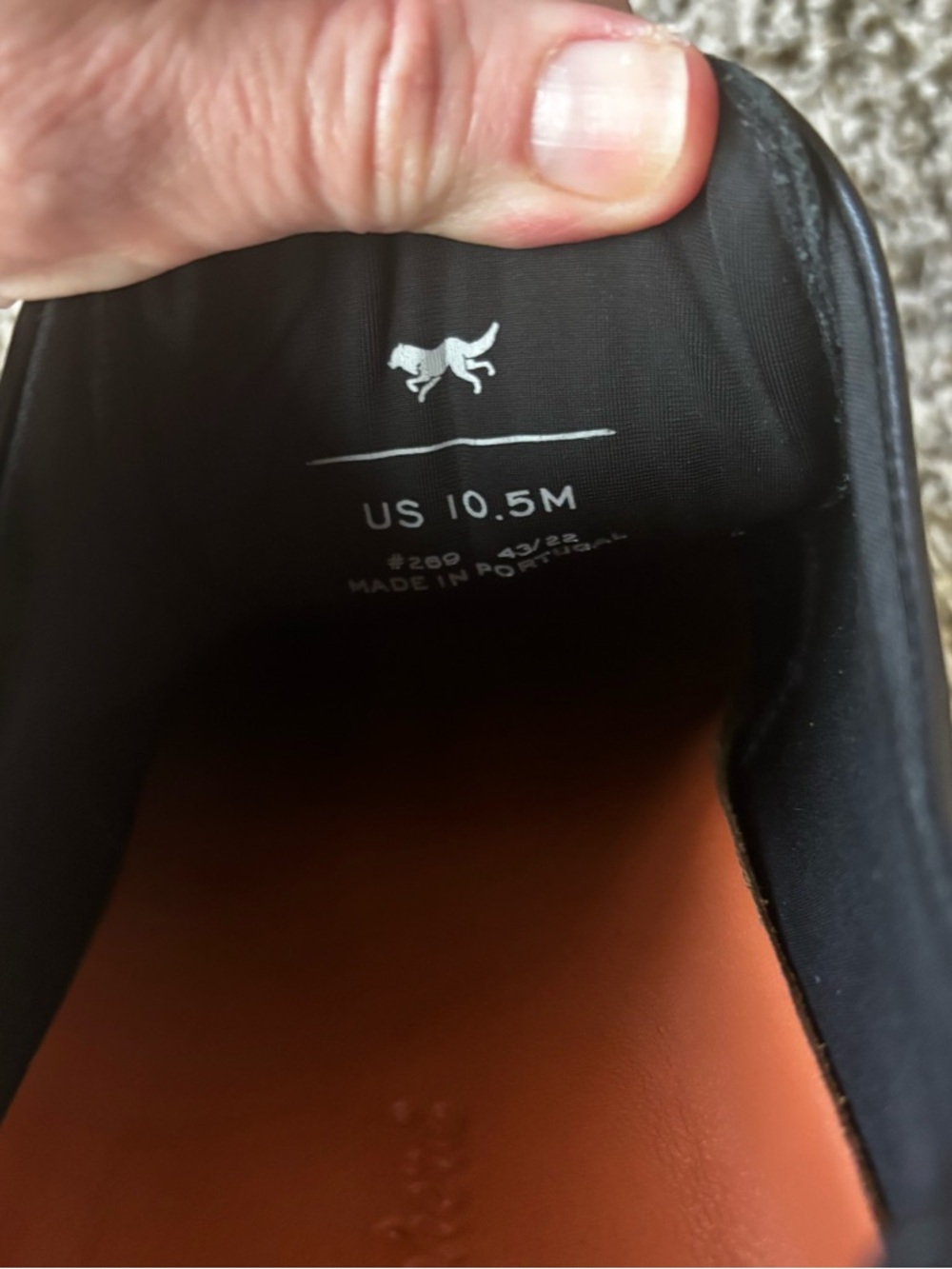 Men Black Leather  
Lightweight Sole wolf & shepherd black white crossover 10.5 - Picture 6 of 10
